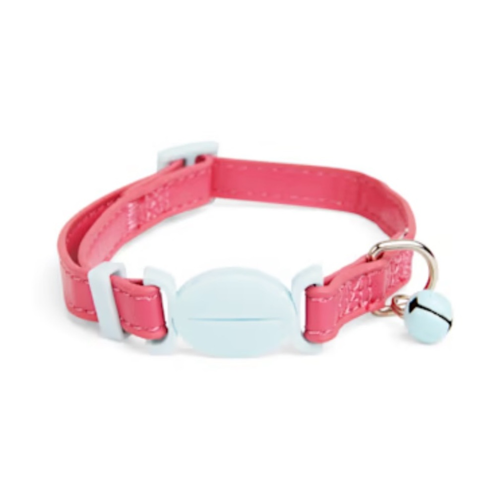 YOULY the classic Pink/Blue Colorblock Cat Collar L/XL